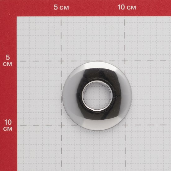 Отражатель декоративный для полотенцесушителя 1/2 d52 мм плоский хром