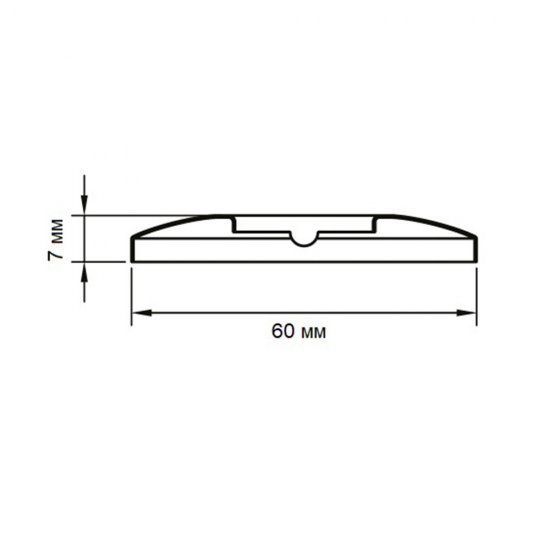 Отражатель декоративный для полотенцесушителя 3/4 d60 мм плоский хром