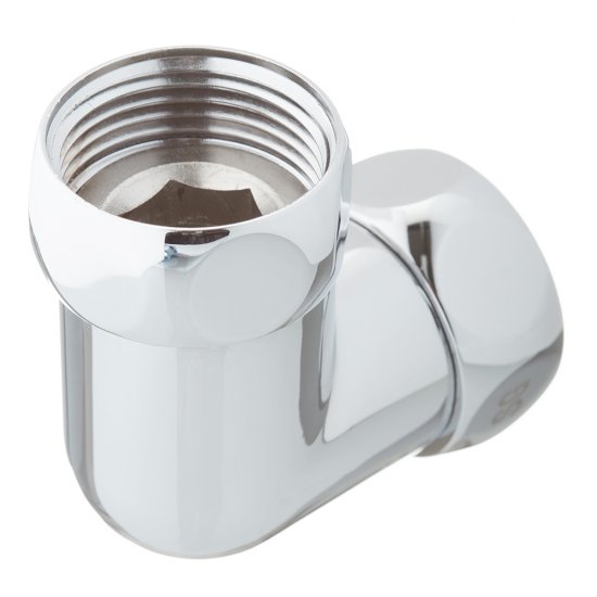 Соединитель угловой для полотенцесушителя 1 ВР(г) х 1 ВР(г) хром