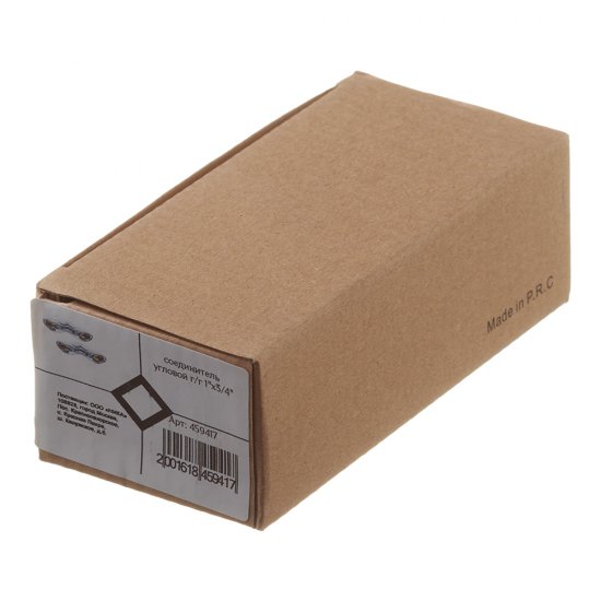 Соединитель угловой для полотенцесушителя 1 ВР(г) х 3/4 ВР(г) хром