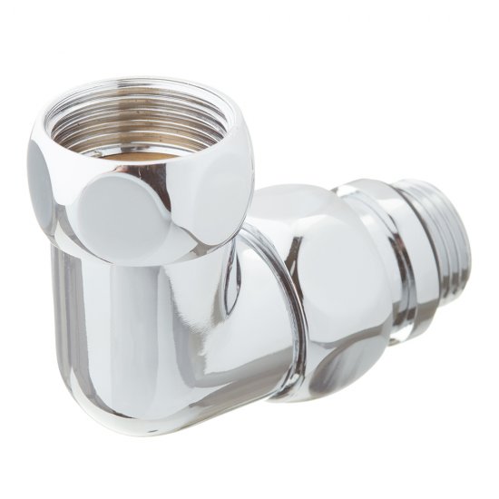 Соединитель угловой для полотенцесушителя 3/4 ВР(г) х 1/2 НР(ш) хром