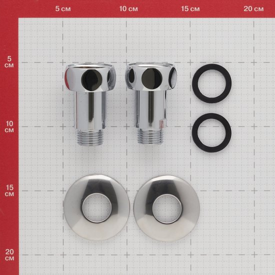 Соединитель прямой для полотенцесушителя 1 ВР(г) х 1/2 НР(ш) хром