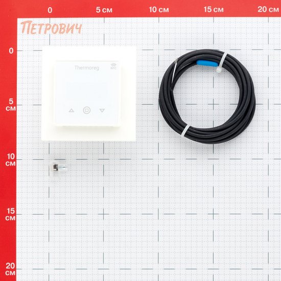 Терморегулятор электронный сенсорный для теплого пола Thermoreg TI-700 NFC белый с поддержкой NFC