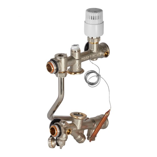 Насосно-смесительный узел Valtec Technomix для теплого пола без насоса (VT.TECHNOMIX.0.130)