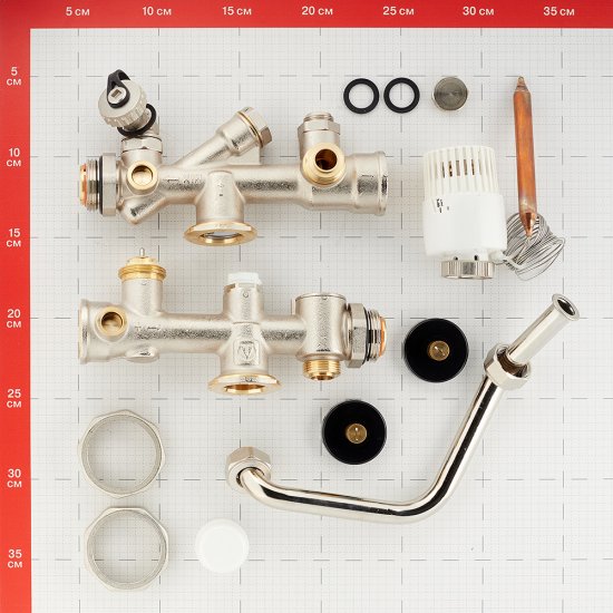 Насосно-смесительный узел Valtec Technomix для теплого пола без насоса (VT.TECHNOMIX.0.130)