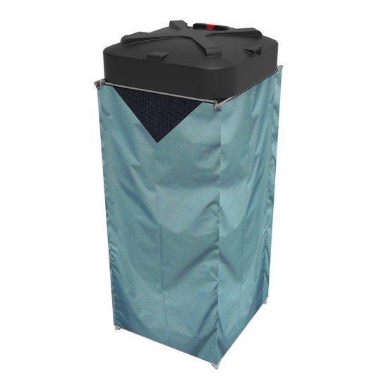 Душевая кабина для дачи без бака серая Rostok 95,5х95,5х214 см