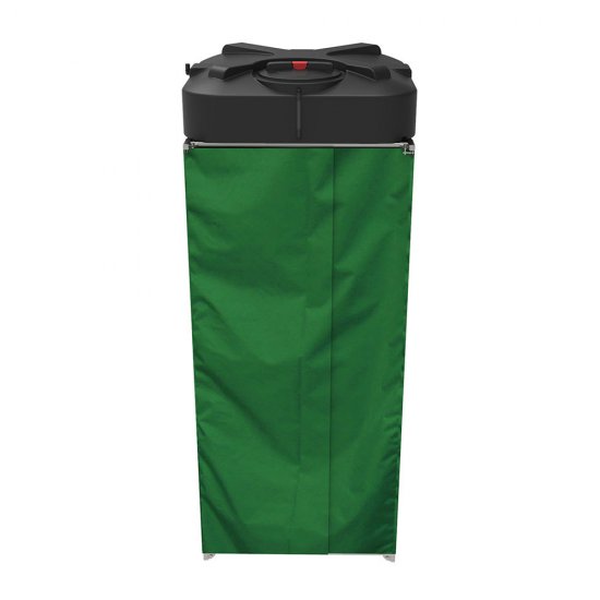 Душевая кабина для дачи без бака зеленая Rostok 95,5х95,5х214 см