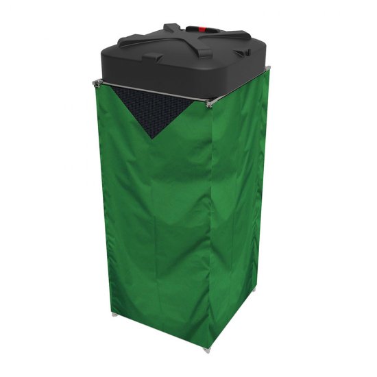 Душевая кабина для дачи без бака зеленая Rostok 95,5х95,5х214 см