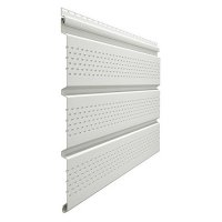 Софит ПВХ перфорированный Docke Standard пломбир 3000х305 мм