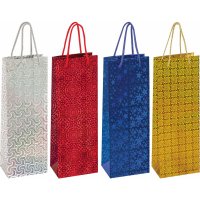 Подарочный пакет для бутылки Золотая сказка 606608