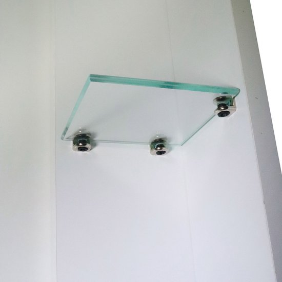 Зеркальный шкаф Continent Мондегу 80х80х15 см белый