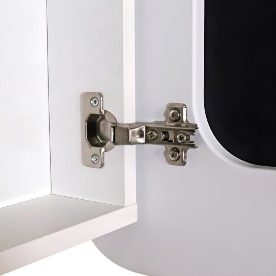 Зеркальный шкаф Continent Гвадиана 50х80х15 см белый