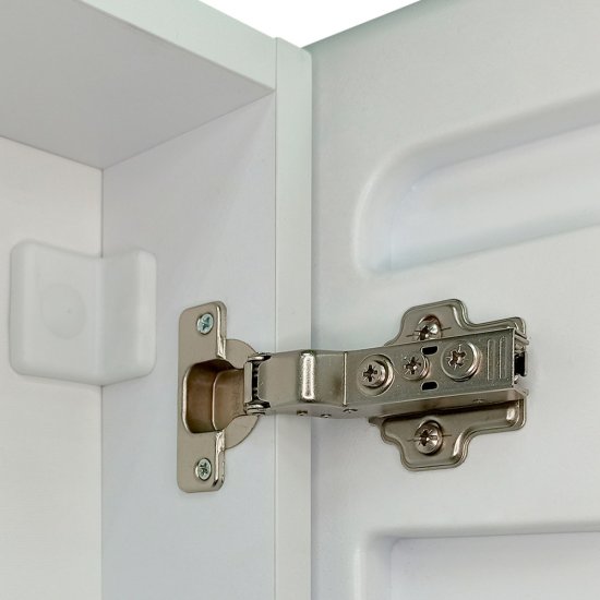 Зеркальный шкаф Continent Emotion 80х80х15 см с подсветкой белый