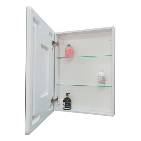 Зеркальный шкаф Continent Emotion 60х80х14 см с подсветкой белый