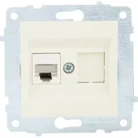 Механизм компьютерной 1-местной розетки rj45 OVIVO CAT6