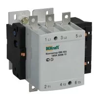 Контактор модульный Dekraft КМ-103 (22154DEK) 220-230 В 185 А тип AC 1НО+1НЗ