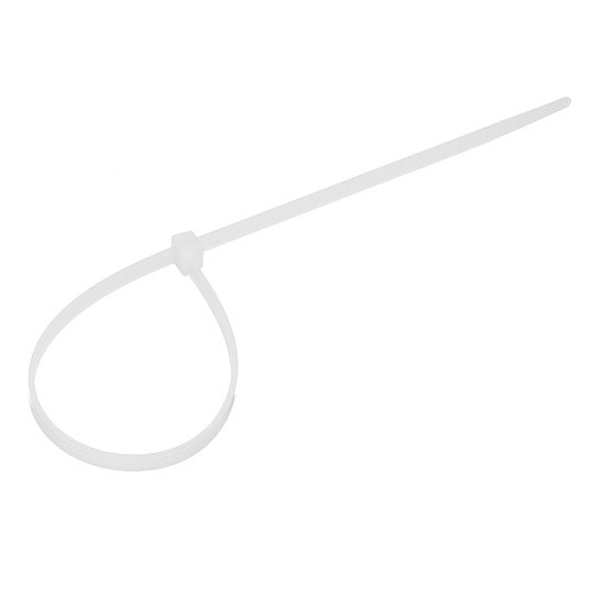 Стяжка кабельная Европартнер 290х4,8 мм нейлонoвая белая (100 шт.)