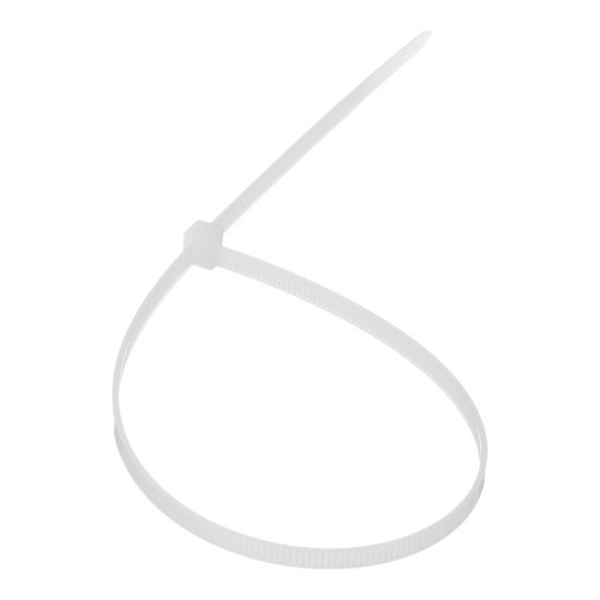 Стяжка кабельная Fortisflex КСС 350х4,8 мм нейлонoвая белая (100 шт.) (49405)