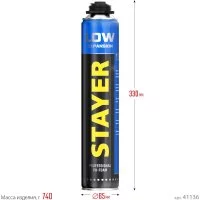 Монтажная пена STAYER PRO WINDOW