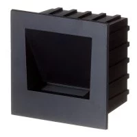 Подсветка для лестниц встраиваемая светодиодная черная 3 Вт 4000К IP65 Feron (41161)