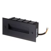 Подсветка для лестниц встраиваемая светодиодная черная 5 Вт 4000К IP65 Feron (41160)