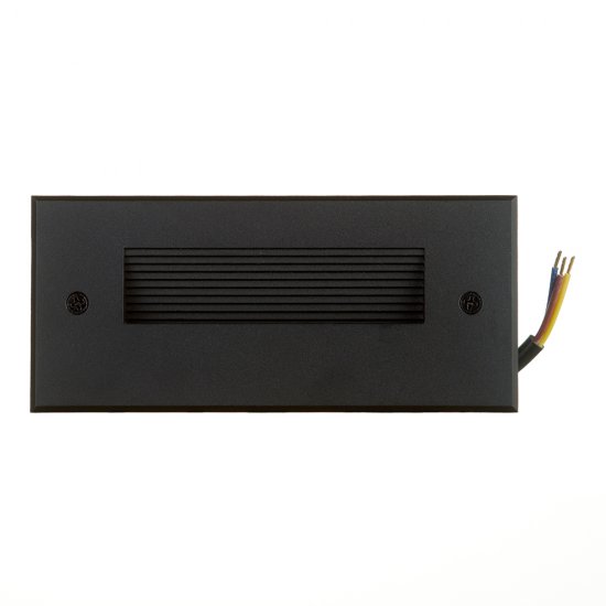 Подсветка для лестниц встраиваемая светодиодная черная 5 Вт 4000К IP65 Feron (41160)