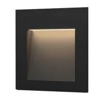Подсветка для лестниц встраиваемая светодиодная черная 3 Вт 4000К IP65 Elektrostandard Step 6 (a049744)