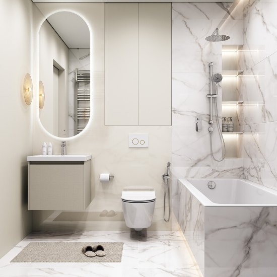 Раковина для тумбы Cersanit Como 60 см