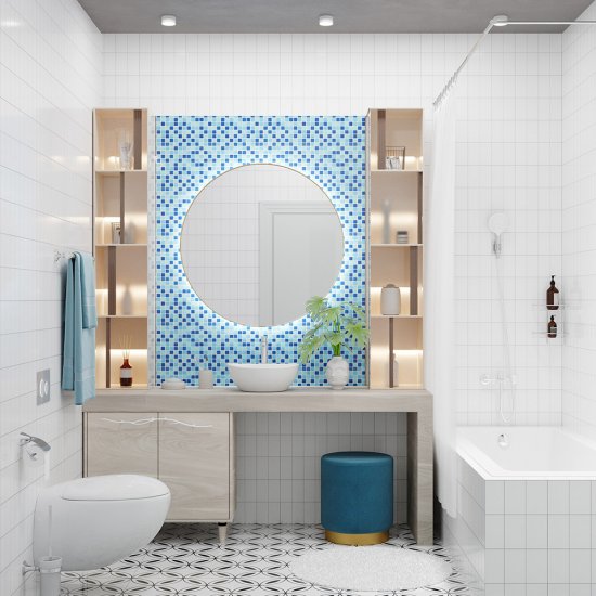 Раковина Lavelly Harmony 41 см накладная белая (686704)