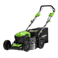 Газонокосилка аккумуляторная Greenworks 40V GD40LM46SPK4 40 В 46 мм 4 Ач Li-Ion 1 АКБ и ЗУ (2506807UB)