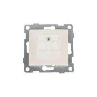 Двойной механизм компьютерной розетки GUSI Electric С10К2-028
