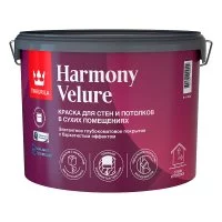 Краска моющаяся Tikkurila/Tikkivala Harmony Velure база С бесцветная 9 л