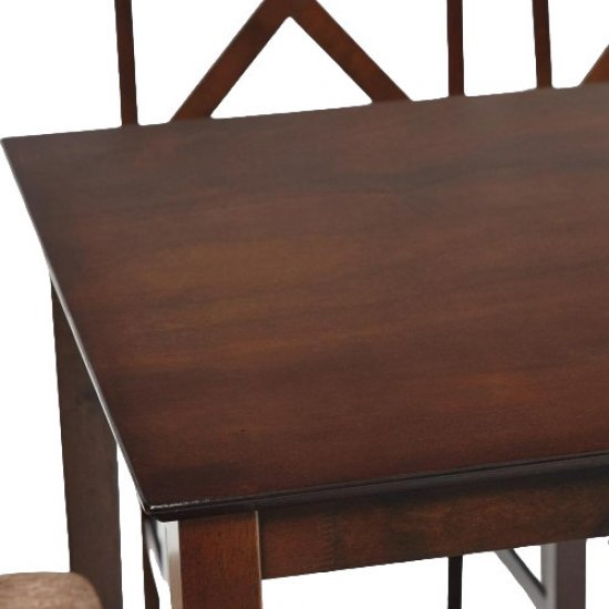 Обеденная группа темный орех стол и 4 стула Hudson Dining Set (13691)