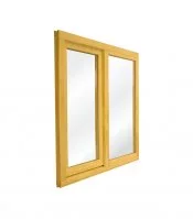 Окно деревянное Timber&style 1160х1170х45 мм 2 створки левая глухая правая поворотная