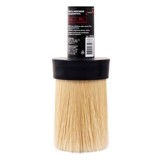 Кисть маховая натуральная щетина без ручки Hesler 60х95 мм для эмалей и лаков на алкидной основе