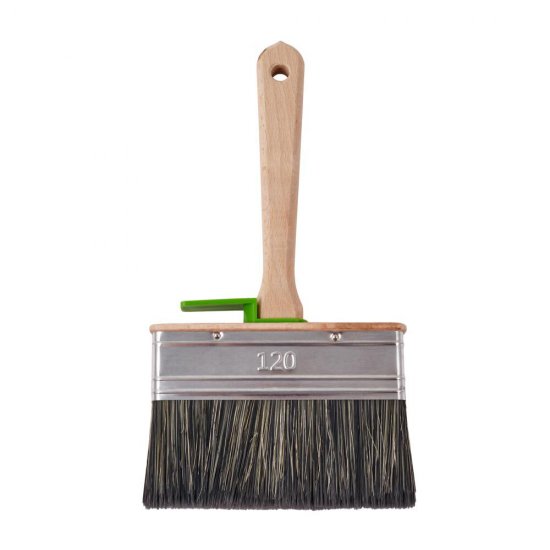 Кисть плоская смешанная щетина деревянная ручка Wenzo Wood 120х25 мм для антисептиков