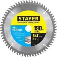Пильный диск по алюминию STAYER Multi Material
