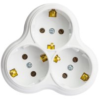 Тройная розетка HOROZ ELECTRIC 300-000-707