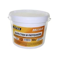 Водоэмульсионная краска для стен и потолков Movatex EXTRA