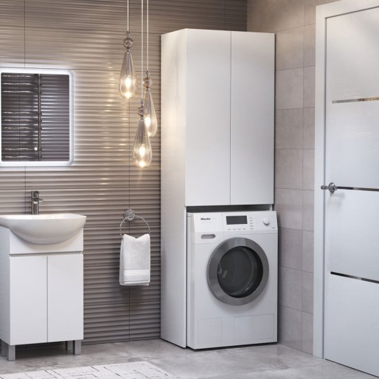 Шкаф над стиральной машиной Vigo Wing 64 см белый (shnr.WIN.64.2D белый)