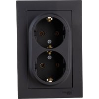 Двойная розетка Systeme Electric AtlasDesign