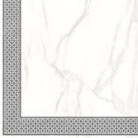 Керамогранит LB Ceramics Каррара Декор 2 белый 450х450х8 мм