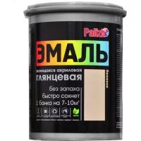Акриловая эмаль Palizh глянцевая 601 бежевая 2,5кг 1/4