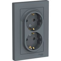 Двойная розетка Systeme Electric AtlasDesign