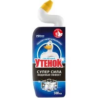 Чистящее средство для уборки туалета ТУАЛЕТНЫЙ УТЕНОК Супер Сила Видимый Эффект