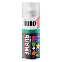 Эмаль аэрозольная Kudo Arte флуоресцентная оранжево-красная 520 мл