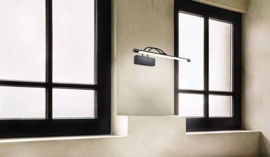 Подсветка для картин и зеркал светодиодная черная 12 Вт 3000К IP20 Maytoni Finelli (MIR004WL-L12B)