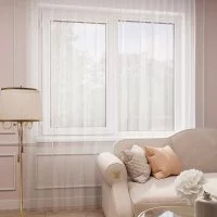Тюль сетка белый 500х280 см Legrand с утяжелителем (58088710)