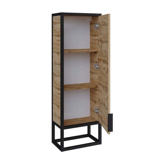 Пенал 1Marka Grungle Loft 35 см подвесной/напольный правый дуб вотан