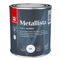 Краска по ржавчине Tikkurila/Tikkivala Metallista белая база А гладкая глянцевая 0,8 л